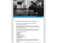 Tablet Screenshot of gitarre-schwerin.de